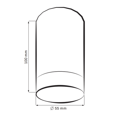 Bodové svítidlo GU10 Black Gold ARRAS Sanico Goldlux pro povrchovou montáž