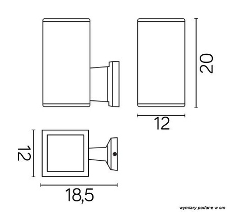 Venkovní zahradní svítidlo LED NÁSTĚNNÉ SVÍTIDLO Adela 8002 BL E27 Su-Ma