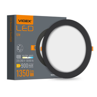 LED panel Zapuštěné svítidlo 12W 1350lm 4000K Neutral Black Videx