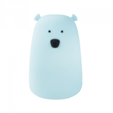 Dětské noční LED světlo 0,4W 3000K teplé + vícebarevné RGB USB dobíjecí 1200mAh modré + dálkové ovládání VELKÝ MÉĎA MÁRIE