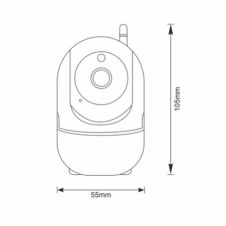 COSMO W2 Full HD 2Mpx Interní kamera Tuya SMART WIFI GOLDLUX (Polux) PIR
