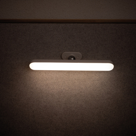 Stolní stolní lampa Školní kancelářská noční lampa Nastavitelný LED pásek 2W 160lm CCT Dobíjecí obdélníková bílá Caliza Kanlux