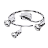 Halogenové bodové reflektorové stropní svítidlo 3x GU10 Chrome Classic Norton 6048 Rabalux