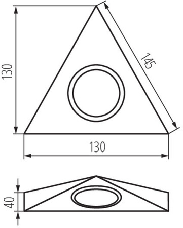 LED reflektor pod skříňku G4 Chrome Zepo Kanlux