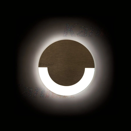 Schodišťové svítidlo LED 0,8W 13lm 3000K teplá bílá Round Black Sola Kanlux