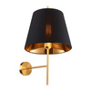 Nástěnné svítidlo Venkovní fasádní svítidlo E27 Black Gold ELENA Sanico Goldlux