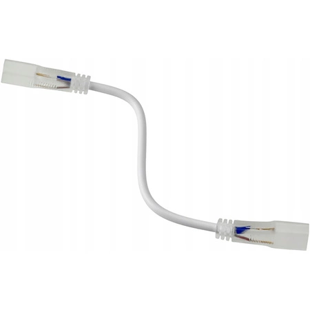 Dlouhý oboustranný konektor s vodičem pro LED pásky 230V 6W + vidlice