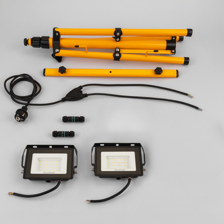 LED Reflektor Pracovní Lampa na Stativu 2x 30W, 4000K ZUNA LUMILED