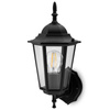 Zahradní nástěnná lampa lucerna E27, Černá BELLIS LUMILED