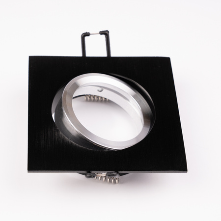 Halogenové stropní svítidlo Flush Mount Square Movable GU10 MR16 Black TRIAM LUMILED