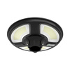 Solární LED zahradní svítidlo 7.5W 6500K IP65 s pohybovým senzorem a RF dálkovým ovládáním kulatá černá VT-45W V-TAC