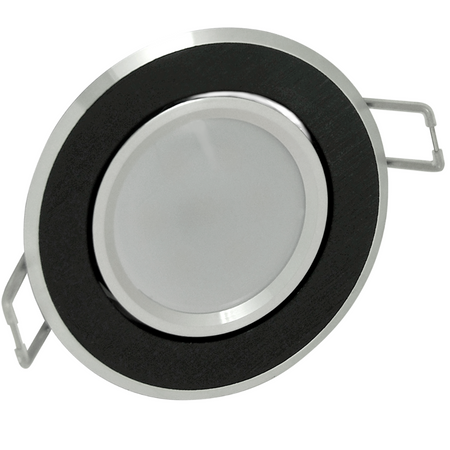 3x SUN OLAL GOLDLUX (Polux) vestavné pohyblivé stropní svítidlo. černý hliník + GU10 3.5W LED žárovka