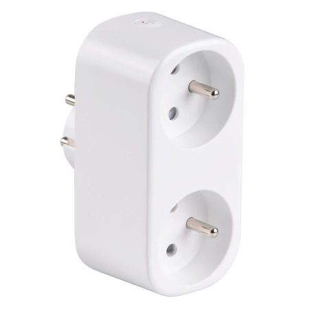 Chytrá Wifi zásuvka SMART Tuya Double Socket s 16A vypínačem