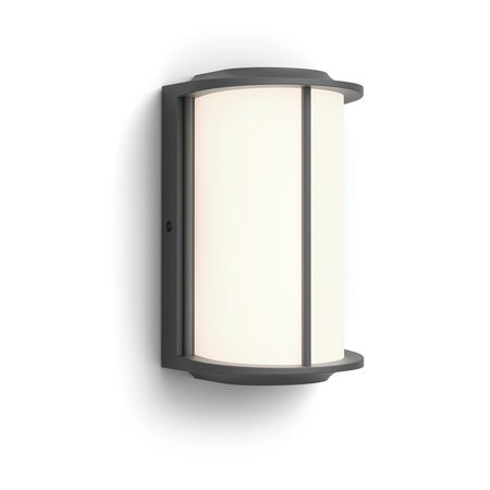 Zahradní nástěnná lampa Venkovní fasádní lampa LED 4,3 W 800 lm 2700 K IP44 Antracit Reese Ultra Efficient Philips