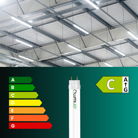 LED Zářivková trubice G13, T8 9W 160lm/W 6500K 60cm Studená bílá LUMILED