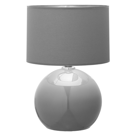 Stolní noční lampa PALLA GRAY/SILVER stínítko Grey/Silver Moderní E27 5089 TK Lighting