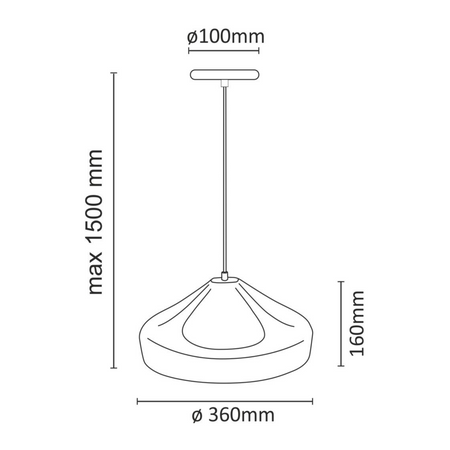 Stropní závěsné svítidlo E27 bílé Gavle Sanico Goldlux