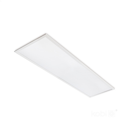 Povrchový LED panel 40W 4400lm 4000K 90° neutrální UGR19 bílý 30x120cm Capri Pro Kobi