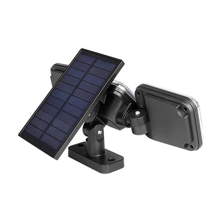 Solární Reflektor 138x LED 10W 480lm Studená bílá IP65 pohybový senzor + dálkové ovládání