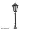 Venkovní zahradní lampa stožár LANTERN E27 Retro Maxi K 5002/2 BD 45 120cm černá Su-Ma