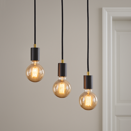 Žárovka Dekorativní Kulka LED E27, G95 6W = 50W 660lm 2000K Teplá bílá 360° Filament Globe Amber LUMILED