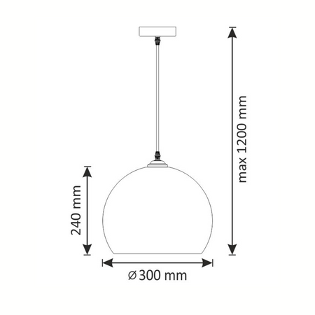 Stropní závěsné svítidlo Hemisphere OTIS IL MIO v boho stylu. ocel + šňůra 1x E27 GOLDLUX (Polux)