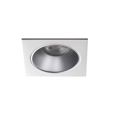 Halogenové bodové svítidlo LED GU5.3 GU10 Square Silver White Glozo Kanlux Flush Mount