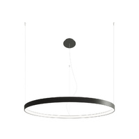 LED závěsné stropní svítidlo RIO 70W 4000K Lustr kulatý 110cm černý SOLLUX