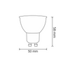 LED žárovka GU10 6W 500lm 3000K Warm 100° Sanico Goldlux