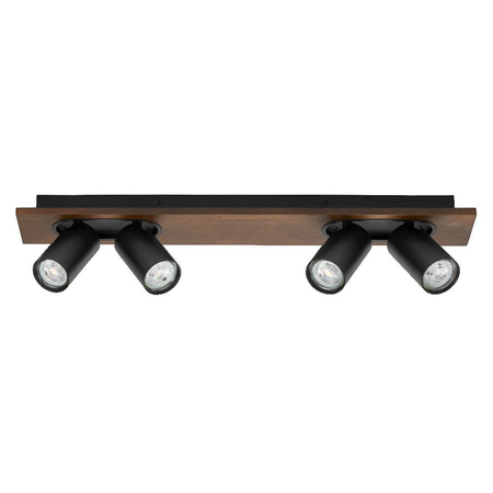 LED nástěnné stropní světlo LED reflektor 4-bodový dekorativní dřevo 13,6W GU10 černá LEDVANCE