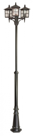Venkovní zahradní lampa LANTERN E27 Venice OGMWN 3 KW 180-280cm černá Su-Ma