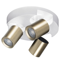 Stropní svítidlo Reflektor GU10 nastavitelný kulatý bílý zlatý Laurin Kanlux