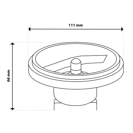 Žárovka LED G53, AR111 15W = 100W 1521lm 3000K Teplá bílá 24° 12V DC Stříbrná LUMILED