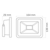 Reflektor LED 30W 2400lm 6500K 120° IP65 Black GOLDLUX (Polux)