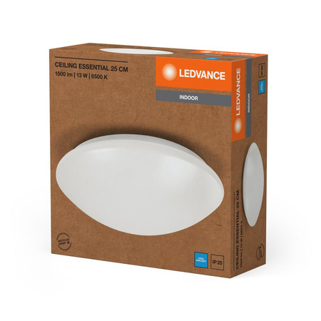 Stropní svítidlo LED Plafond s povrchovou montáží 13W 960lm 6500K studená bílá 25cm Essentials Ledvance