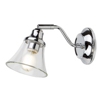 Nástěnné svítidlo LED Koupelnová bodová lampa E14 IP44 Chrome Classic Antoine Rabalux
