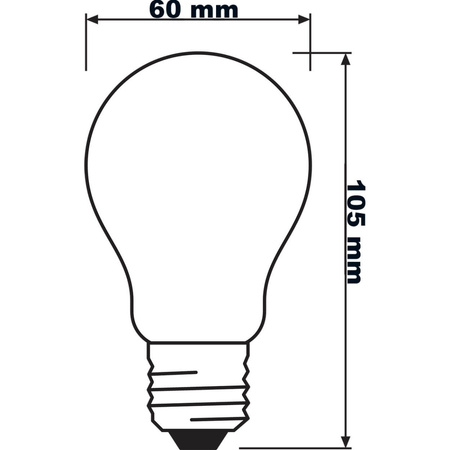 LED žárovka E27 A60 2.5W = 40W 525lm 3000K Teplá bílá 300° LEDVANCE Ultra Efficient