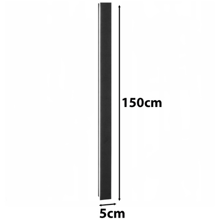 Zahradní lampa LED nástěnná lampa 45W Architektonické svítidlo obdélníkové černé 150CM
