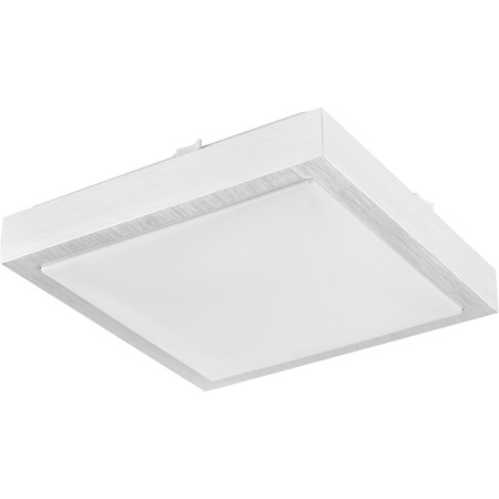 Stropní svítidlo LED Plafond 2x E27 s mikrovlnným senzorem SOLEN square silver