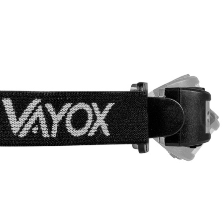 Dobíjecí čelová svítilna 100lm 100LM LED + 2XLED 5 režimů VAYOX