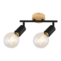 Bodové stropní svítidlo 2x E27 Black Industrial Pablo 3977 Rabalux