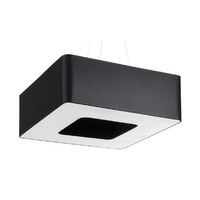 LED závěsné stropní svítidlo URANO 8xE27 Lustr 60 cm černý SOLLUX