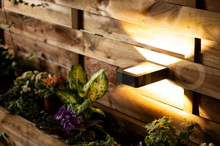 Svítidlo zahradní lampa FASÁDNÍ STĚNOVÁ LED lampa 6W Malta černá