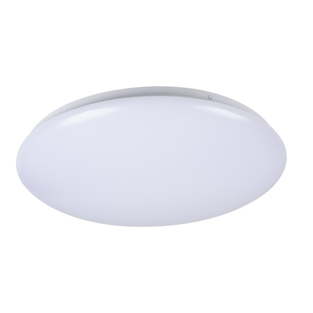 Plafond LED lampa s pohybovým čidlem pro povrchovou montáž 18W 1200lm 4000K neutrální IP44 kulatá bílá CORSO KANLUX