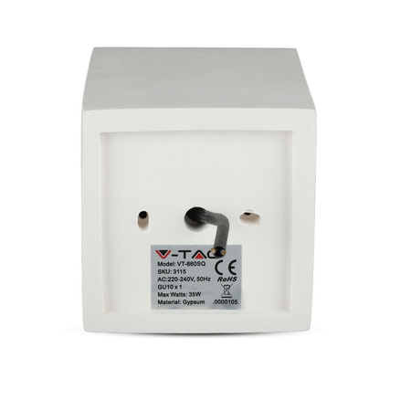 Spot GU10 Square bílý/růžově zlatý VT-860 V-TAC - záruka 5 let