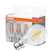 3x LED žárovka A60 B22d 6,5 W = 60 W 806 lm 2700 K teplá bílá 300° Base Osram