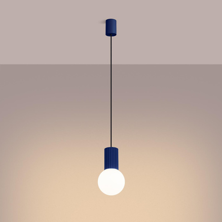 Závěsné svítidlo G9 Round Navy Blue Modern Matte Halo Sollux