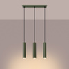 Stropní závěsné svítidlo Tuba Spot 3x GU10 Olive Lagos Ocean Green SL.1486 Sollux