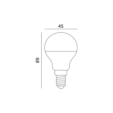 LED žárovka E14 Ball 9W 806lm 3000K Warm 180° LED2B Kobi
