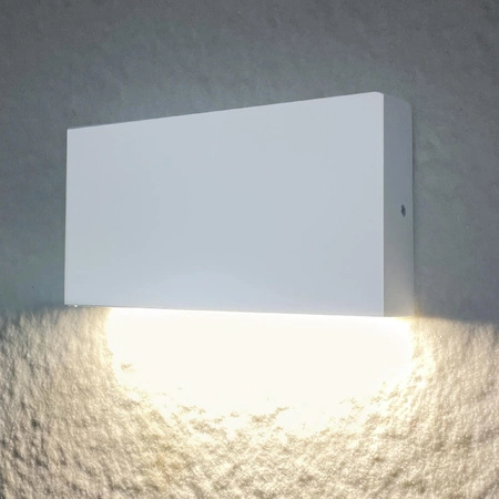 LED zahradní nástěnné svítidlo bílé nahoře nebo dole 5.5W 450lm IP44 RECTANGLE CHICAGO GOLDLUX (Polux)